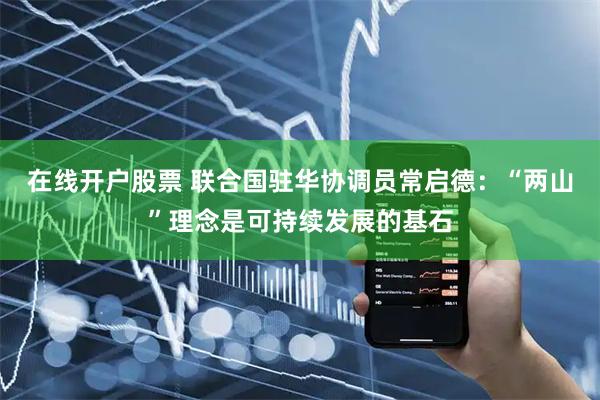 在线开户股票 联合国驻华协调员常启德：“两山”理念是可持续发展的基石